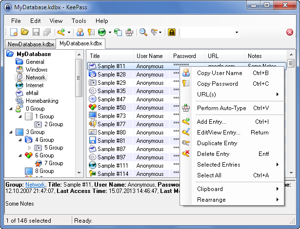 Password al sicuro con KeePass