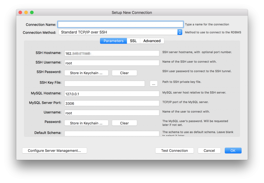 mysql workbench mysql server mac