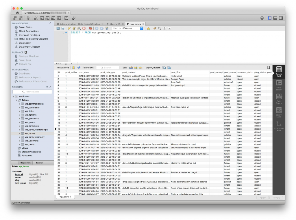 MySQL Workbench