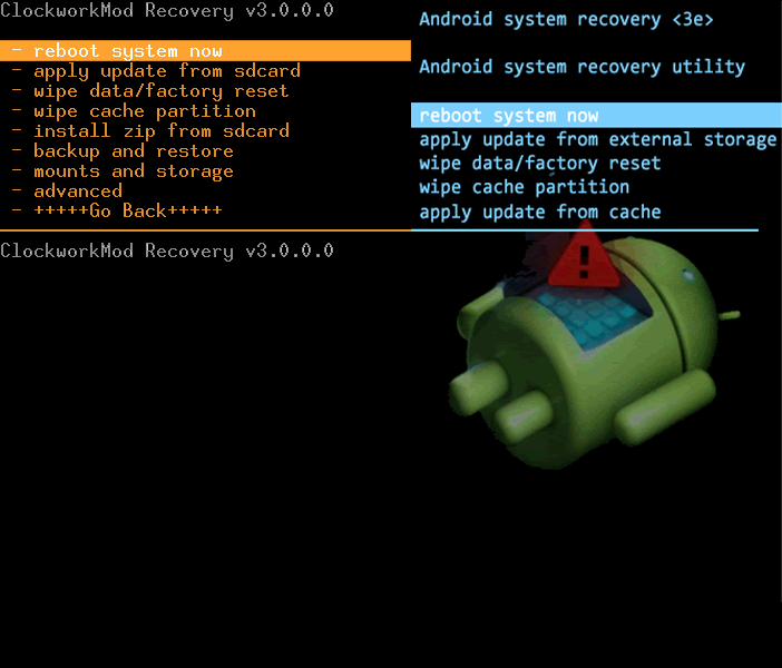 Clockworkmod recovery - Android custom recovery