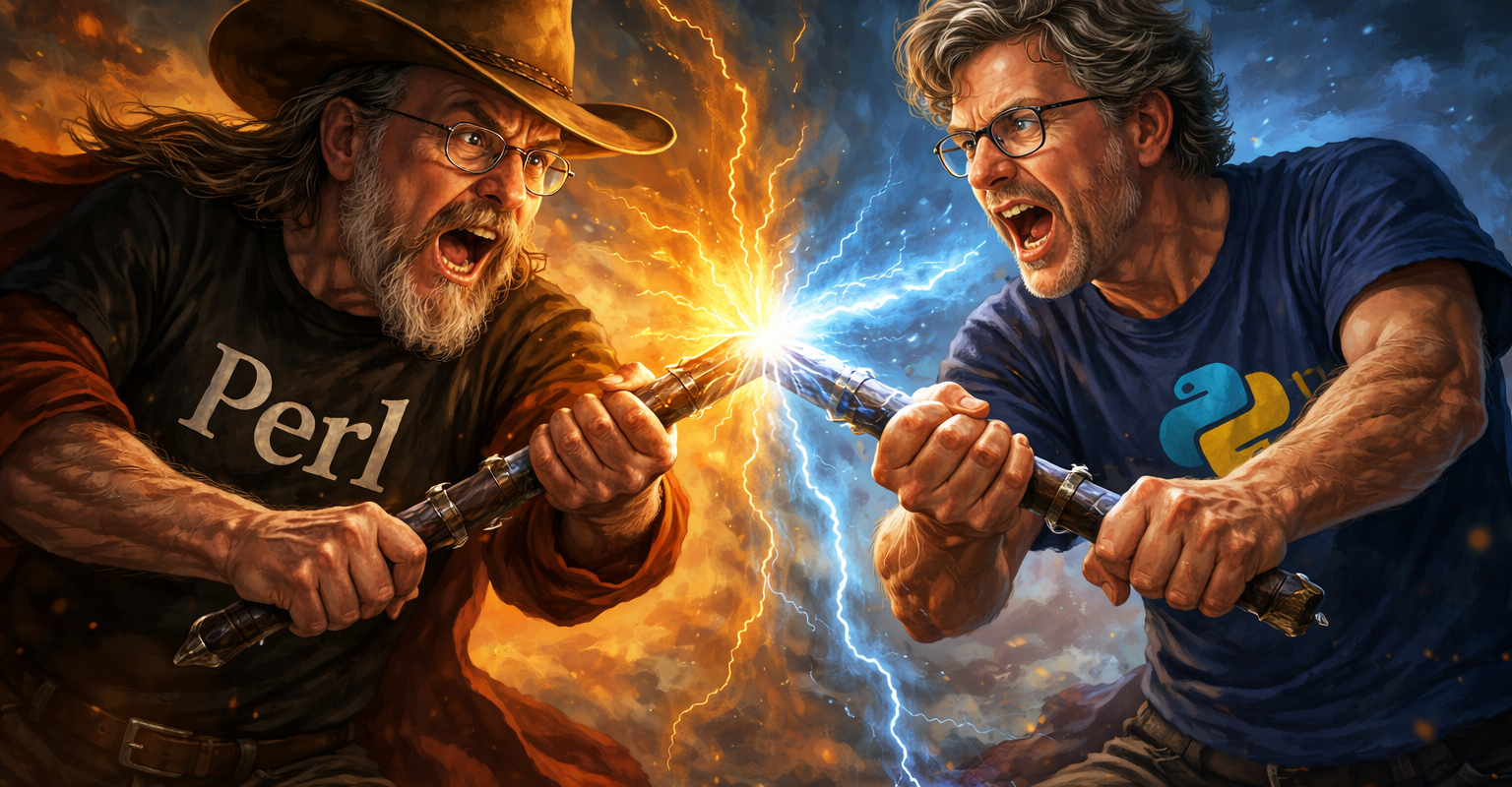 Larry Wall VS Guido van Rossum: Duello all'ultimo sangue