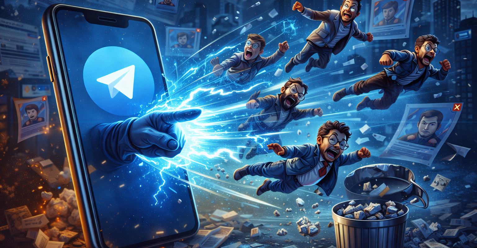 Rimozione di massa degli utenti indesiderati da un gruppo Telegram