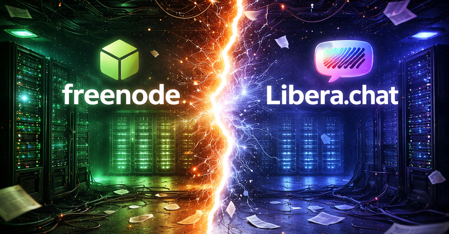 Dietro le quinte della scissione Freenode–Libera.chat: tutta la verità