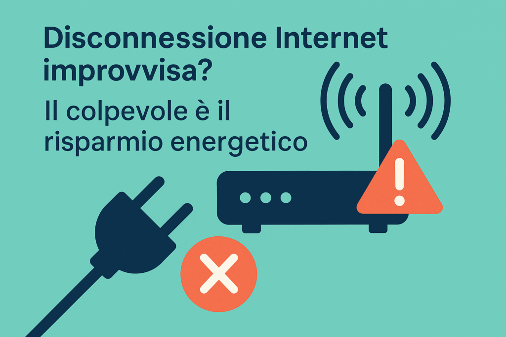 Disconnessione internet improvvisa? Il colpevole è il risparmio energetico